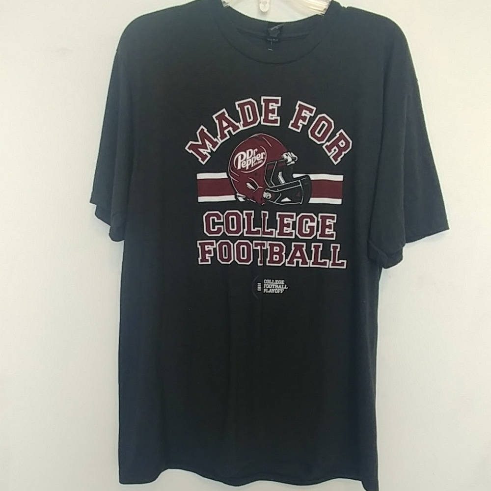 College football Dr pepper tee shirt